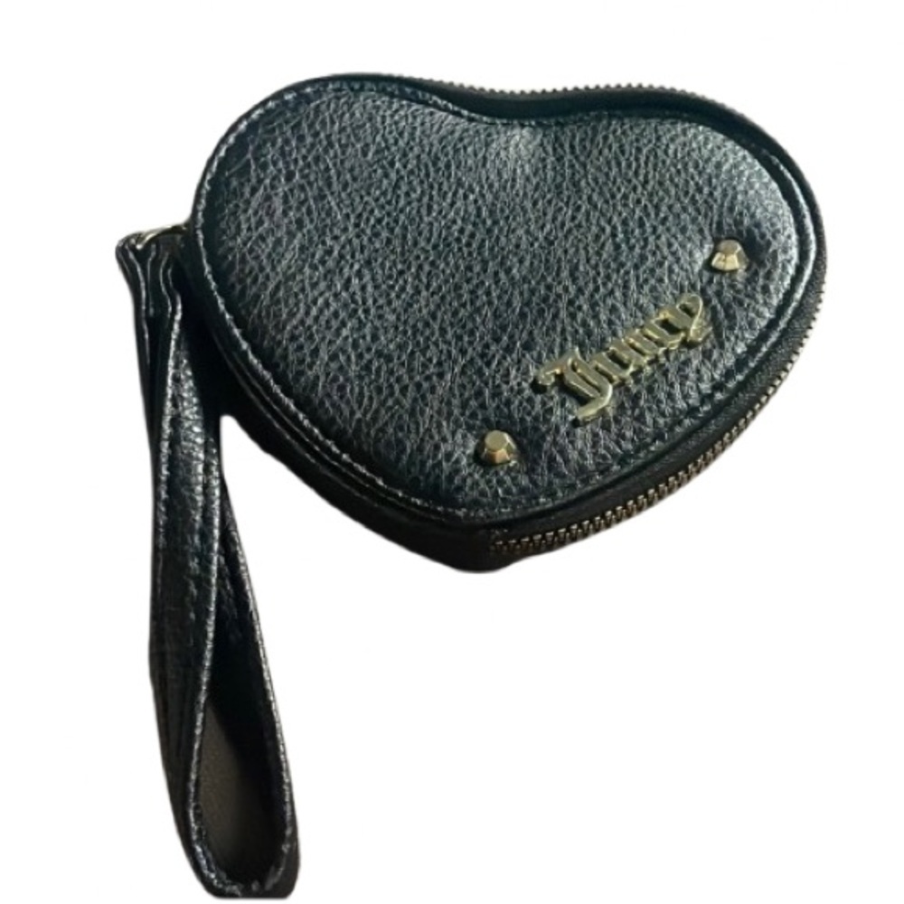 Juicy Couture Black Heart Wristlet NWOT